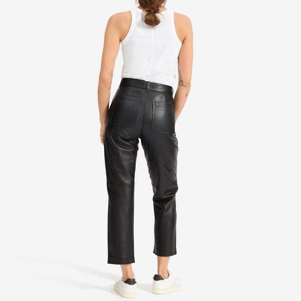 NWOT Everlane The Leather Pant size 0 - Picture 2 of 6